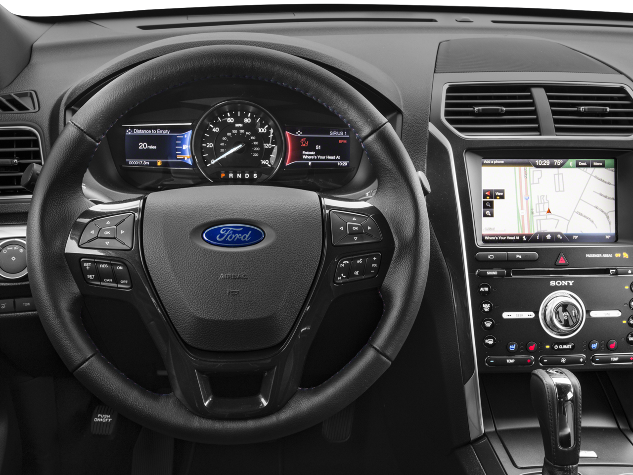 2017 Ford Explorer — interior view