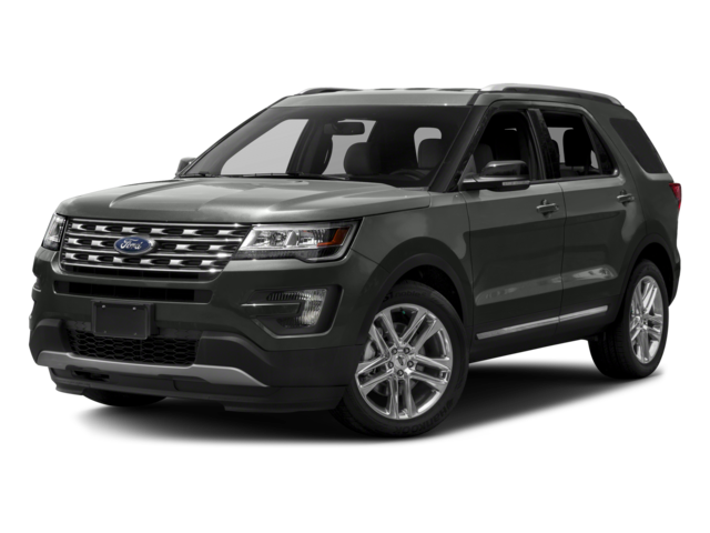 2017 Ford Explorer XLT in Blue — front three-quarter view