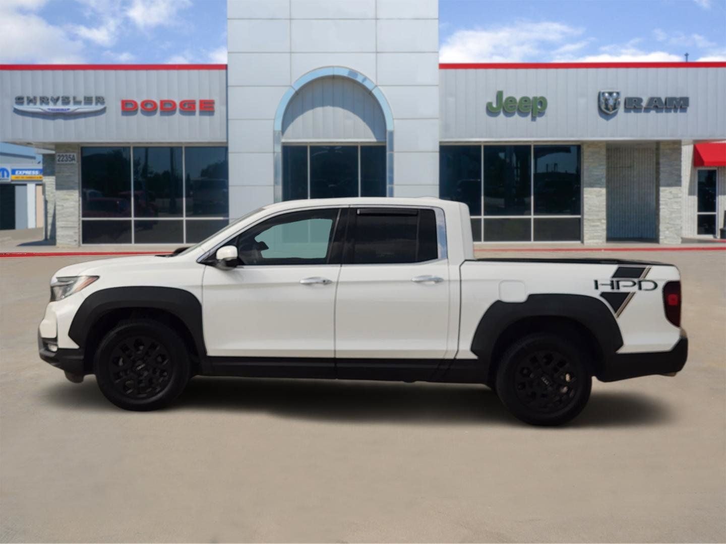 2022 Honda Ridgeline — rear three-quarter view