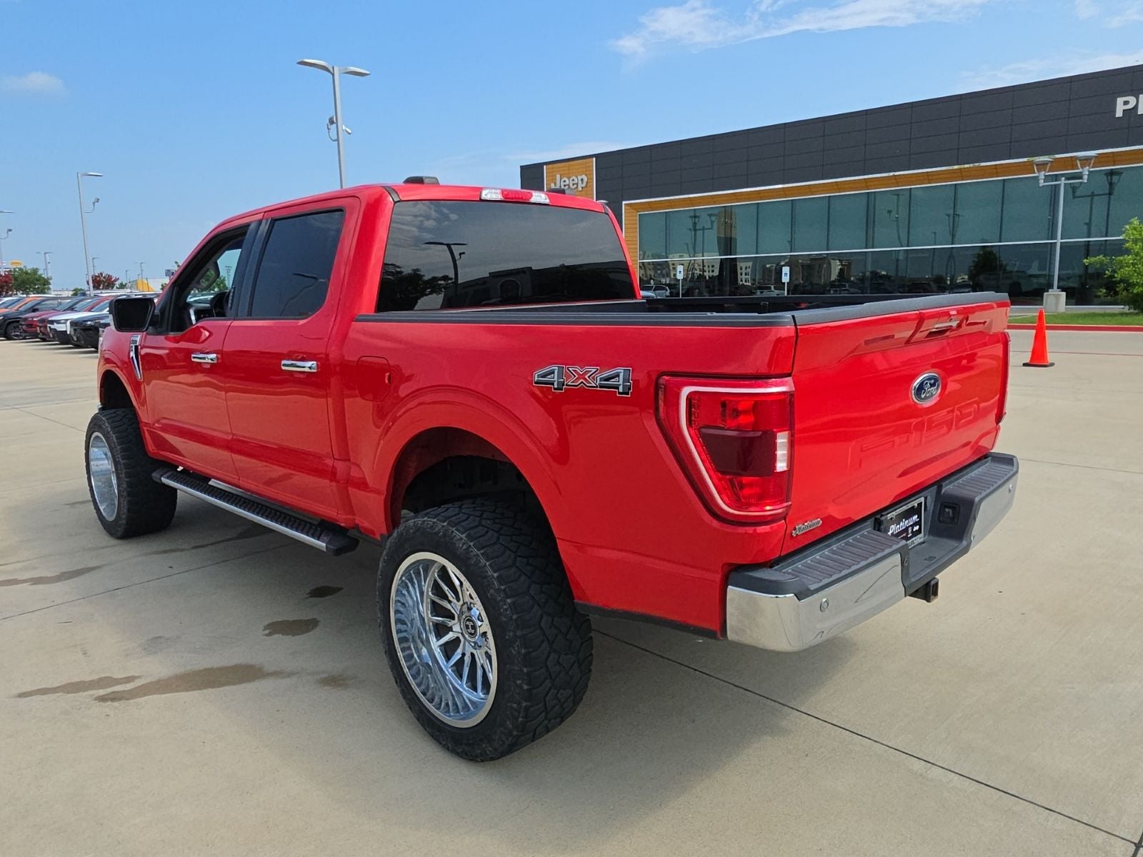 2021 Ford F-150 — rear three-quarter view