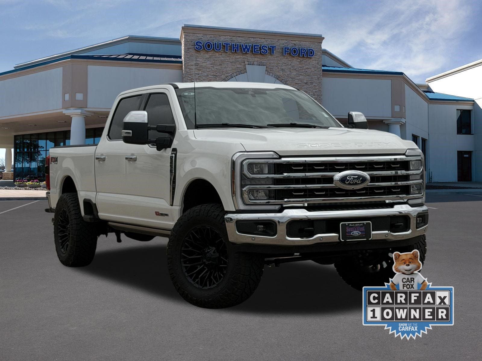 2025 Ford F-250SD F-250 King Ranch in White Metallic — front three-quarter view