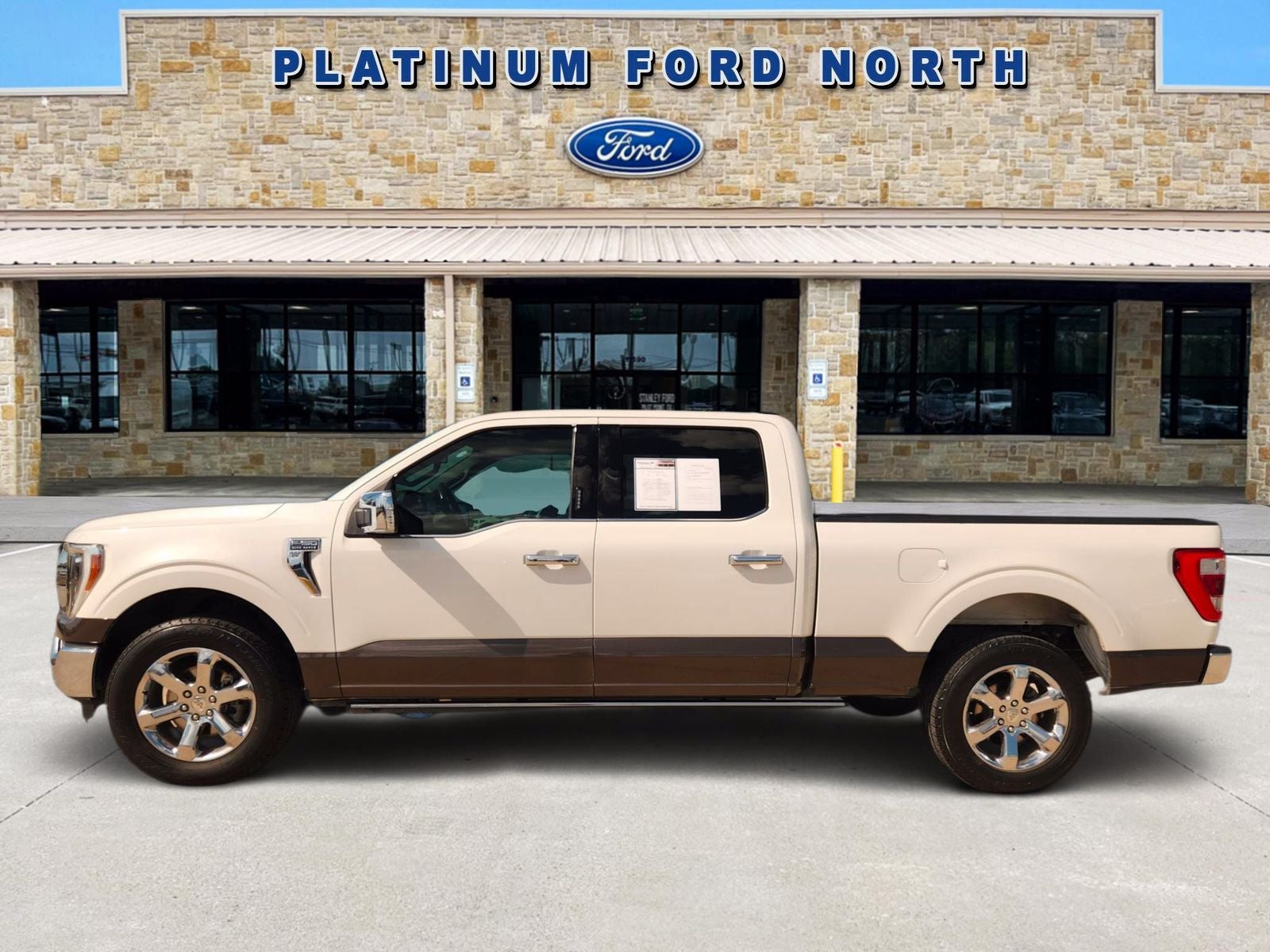 2021 Ford F-150 — rear three-quarter view