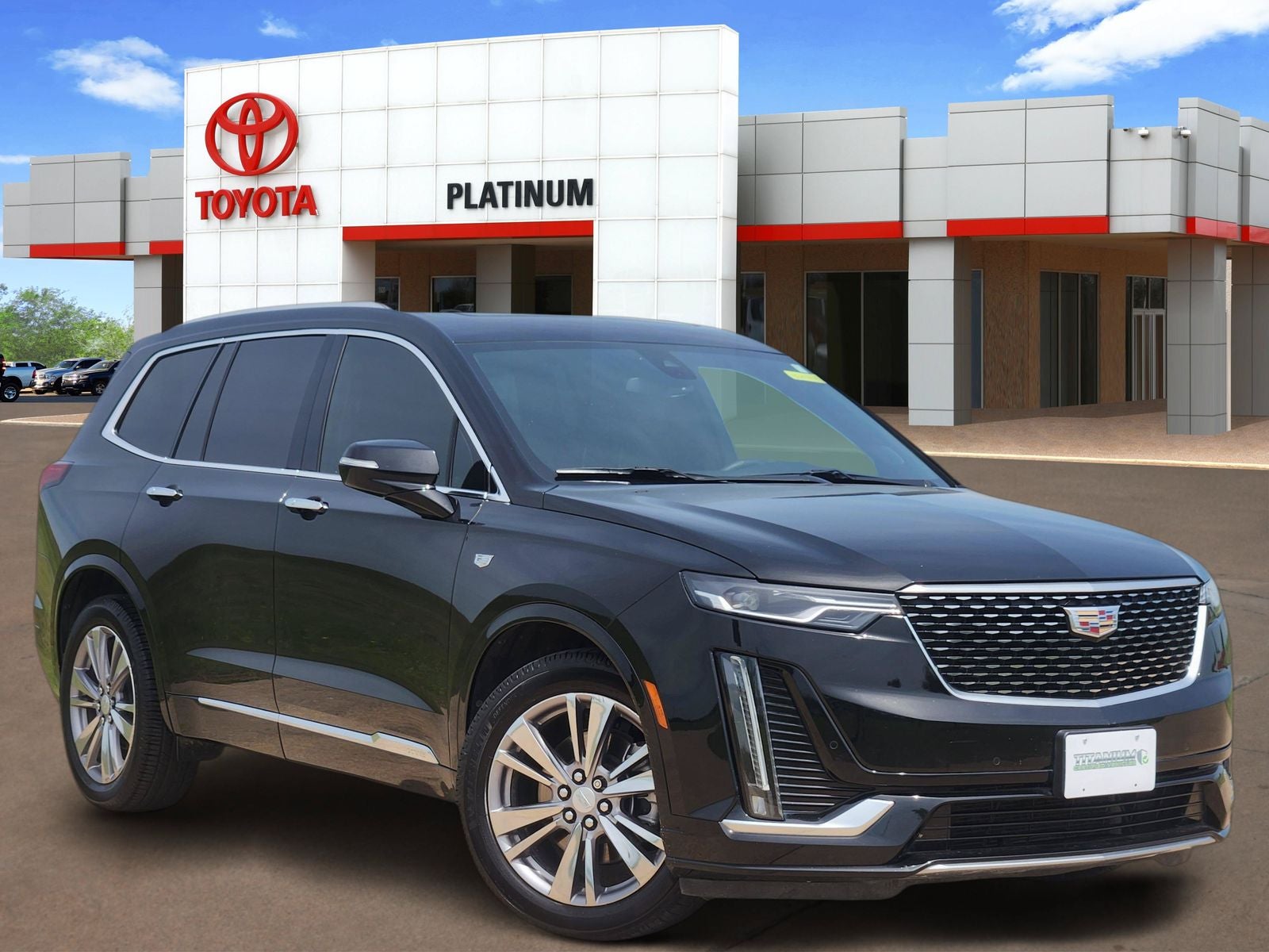 2023 Cadillac XT6 Premium Luxury in Stellar Black Metallic — front three-quarter view