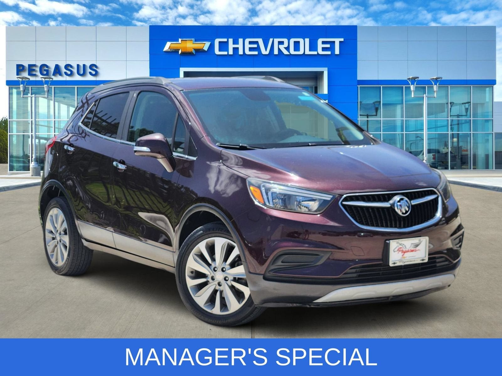 2017 Buick Encore Preferred in Includes (Cm5) Black Carbon Metallic Lower Exterior Accent Color, Paint Code W700s.) — front...